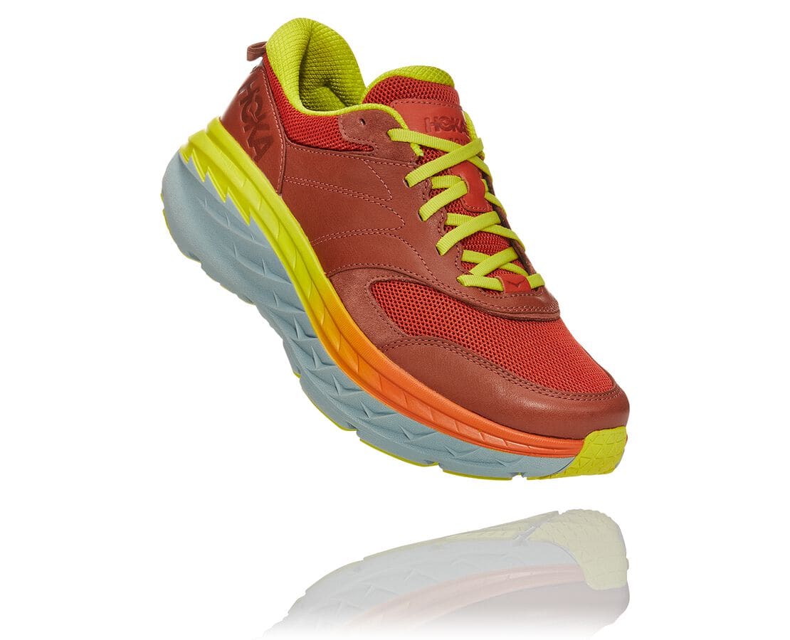 Pantofi De Mers Hoka One One All Gender Bondi L Barbati - Rosii | Romania MEWO60571